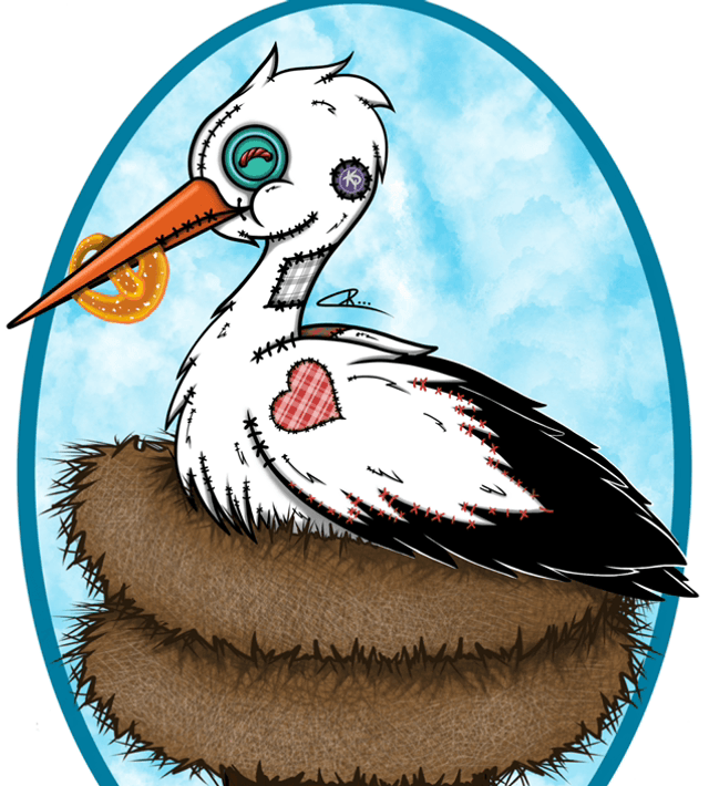 Cigogne sur son nid 